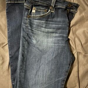 AG Adriano Goldschmied Women's Skinny Jeans in Dark Blue